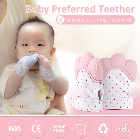 SILICONE BABY TEETHING MITTEN - ALKATEURE COLLECTIONS