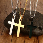 MENS CROSS PENDANT NECKLACE - ALKATEURE COLLECTIONS