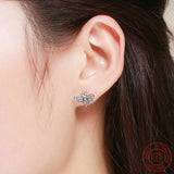 925 STERLING SILVER BEE STUD EARRINGS - ALKATEURE COLLECTIONS