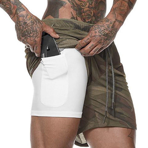 MEN'S 2 IN 1 RUNNING SHORTS - ALKATEURE COLLECTIONS