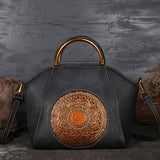 GENUINE LEATHER LADIES RETRO BAG - ALKATEURE COLLECTIONS